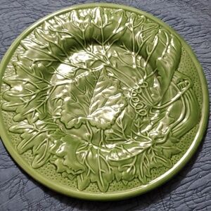 Two's Company Grape Leaf Plate